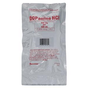 Dopamine HCl in 5% Dextrose Injection 800mg/Bag 1600mcg/mL Bag 500mL 12/Package