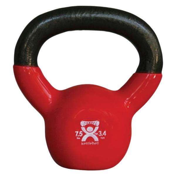 CanDo Weight Kettlebell 7.5lb Vinyl Red