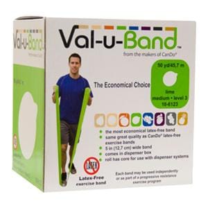 Val-u-Band Exercise Band 50ydx5" Lime Level 3