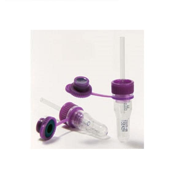 Safe-T-Fill Capillary Tube Purple 125uL Self-Sealing Cap Plastic 500/Ca