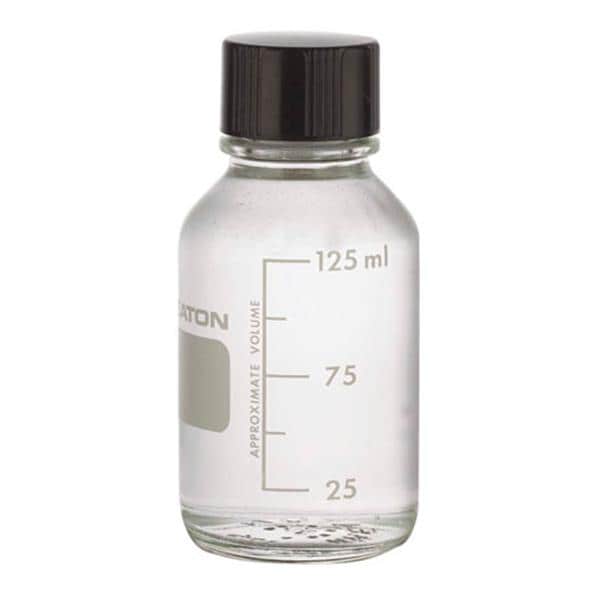 Wheaton Media Bottle Borosilicate Glass Clear 125mL 48/Pk