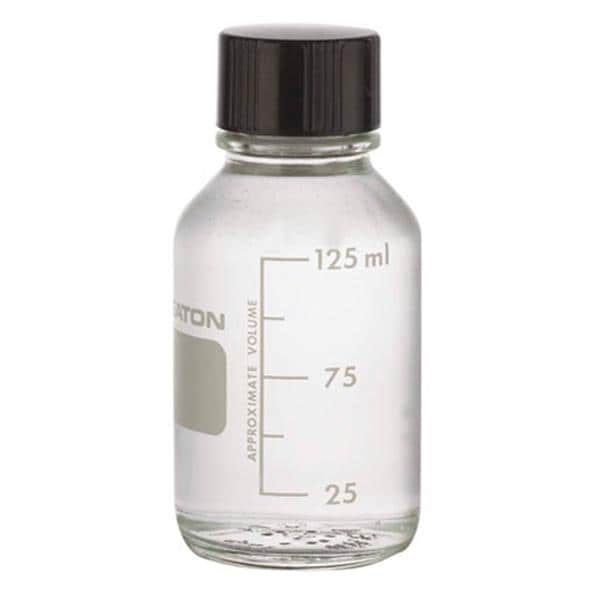 Wheaton Media Bottle Borosilicate Glass Clear 125mL 48/Pk