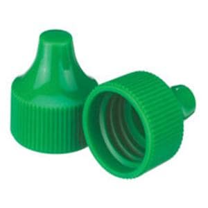 Wheaton Dropper Tip Cap Polypropylene Green 100/Ca