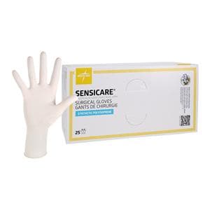 Synthetic Polyisoprene Surgical Gloves 8 White 25Pr/Bx