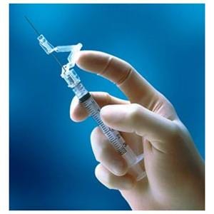 Eclipse Hypodermic Syringe/Needle 22gx1-1/2" 10cc Black Safety No Dead Spc 50/Bx