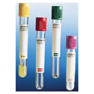 Vacutainer Venous Blood Collection Tube Yellow Std 6mL Cnvntnl Clsr Gls 100/Bx, 10 BX/CA