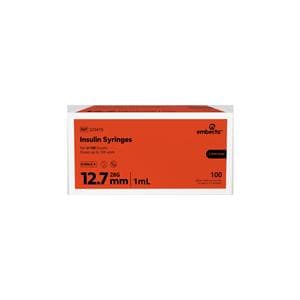Micro-Fine IV Insulin Syringe/Needle 28gx1/2" 1cc Orange Conventional LDS 100/Bx