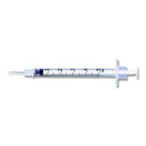 TB Syringe/Needle 27gx1/2" 0.5cc Gray Conventional No Dead Space 100/Bx, 5 BX/CA