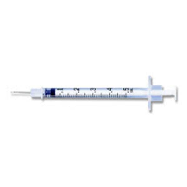 TB Syringe/Needle 27gx1/2" 0.5cc Gray Conventional No Dead Space 100/Bx, 5 BX/CA