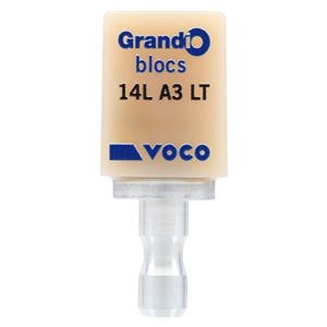 Grandio blocs LT Milling Blocks Low Translucency 14L A3 For CEREC 5/Pk