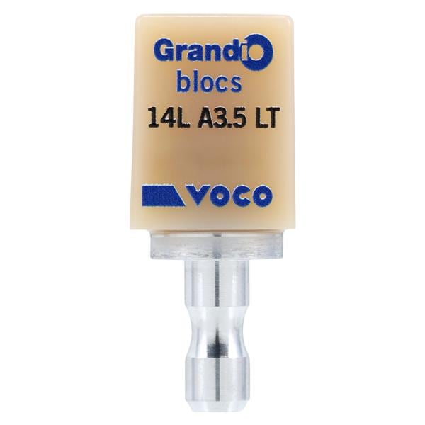 Grandio blocs LT Milling Blocks Low Translucency 14L A3.5 For CEREC 5/Pk