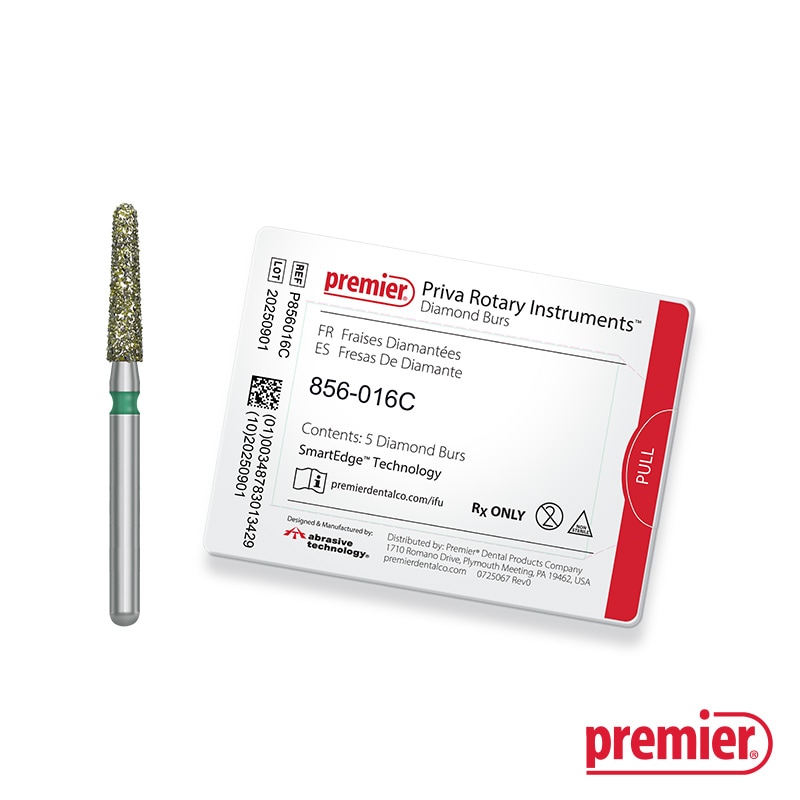 Premier® Dental Products Company – Priva Rotary Instruments™ Diamond Burs